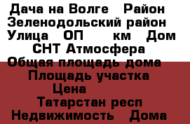 Дача на Волге › Район ­ Зеленодольский район › Улица ­ ОП. 774 км › Дом ­ СНТ Атмосфера2 › Общая площадь дома ­ 60 › Площадь участка ­ 350 › Цена ­ 980 000 - Татарстан респ. Недвижимость » Дома, коттеджи, дачи продажа   